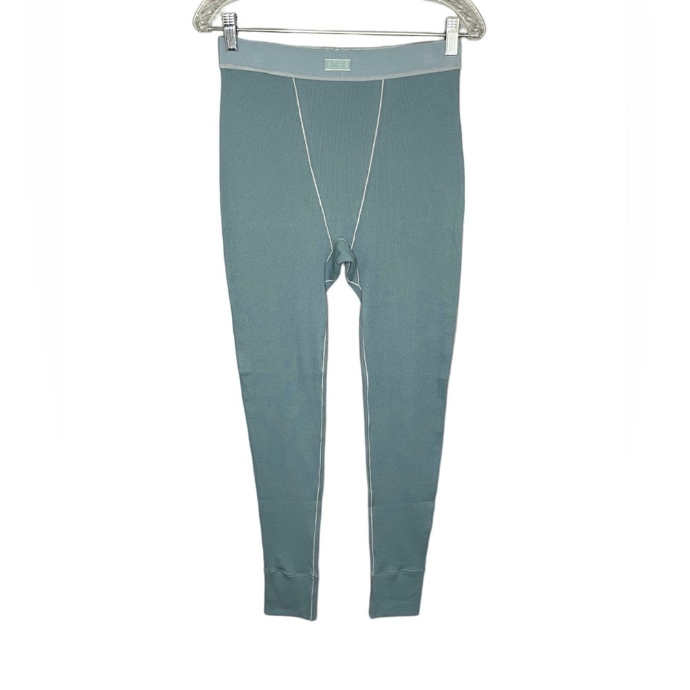 Skims Women's Cotton Rib Knit Legging Kyanite NWT